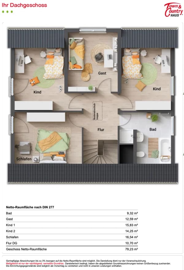 Immobilie in Breitengüßbach - Großzügiges Town & Country Einfamilienhaus Lichthaus 152 – 6 Zimmer | Effizienzhaus 55 | Breitengüßbach - Bild 2