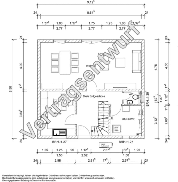 Immobilie in Breitengüßbach - BREITENGÜßBACH-OT 515m² Grundstück (separat)- Massives Town & Country Einfamilienhaus Flair 113 – Effizienzhaus 55 - Bild 4