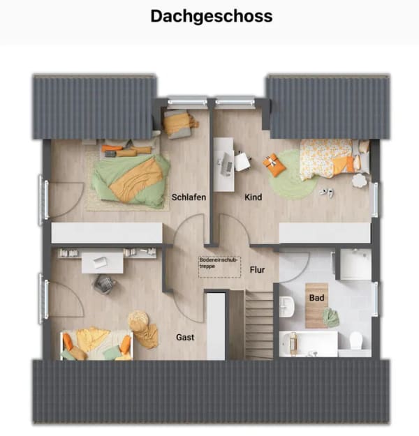 Immobilie in Breitengüßbach - Town & Country Familienhaus Flair 125 – 5 Zimmer | Neubauprojekt in Breitengüßbach - Bild 3