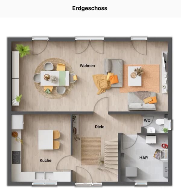 Immobilie in Breitengüßbach - Modernes Town & Country Familienhaus Flair 134 – Massiv gebaut | KfW-Effizienzienzhaus | Neubauprojekt in Breitengüßbach - Bild 2