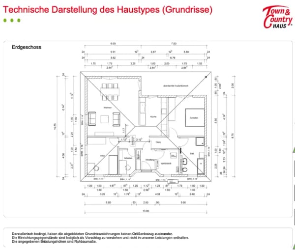 Immobilie in Breitengüßbach - Town & Country Winkelbungalow 108 – 4 Zimmer auf einer Ebene | Neubau in Breitengüßbach - Bild 3