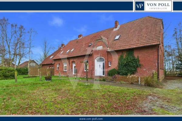 Immobilie in Hagermarsch - Wohnen am Feldrand – Historische Erdgeschosswohnung mit individuellem Gestaltungspotenzial in Hagerm - Bild 0