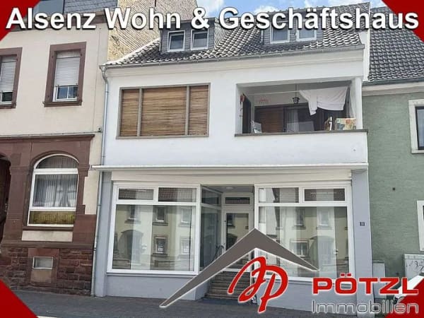 Immobilie in Alsenz - Attraktives Mehrfamilienhaus mit 2 Wohneinheiten und Gewerbeeinheit in zentraler Lage von Alsenz - Bild 0