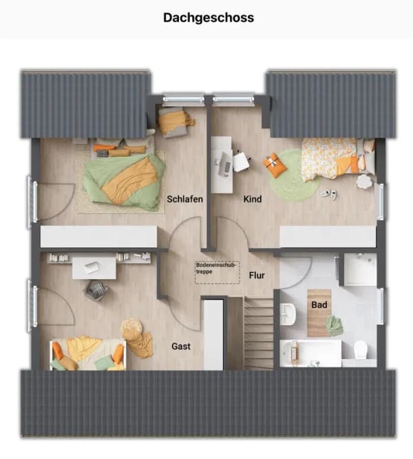 Immobilie in Lehesten - Town & Country Flair 125 – 4 Zimmer auf 135,74 m² | Grundstück 538 m² in Lehesten - Bild 3