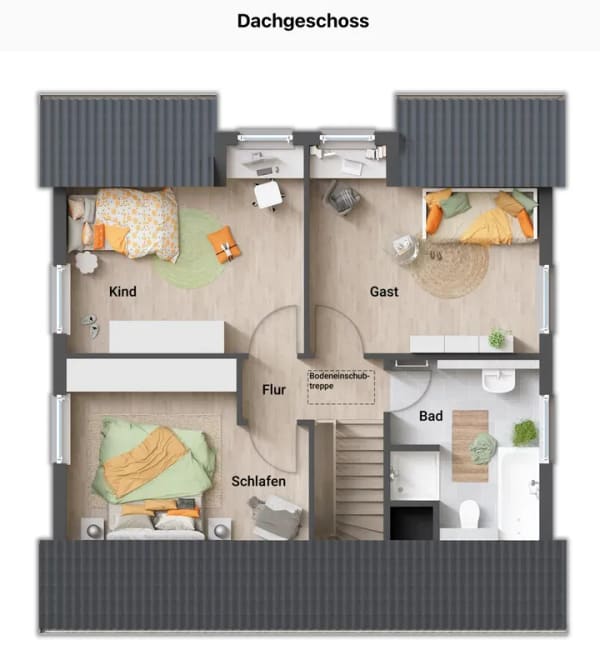 Immobilie in Lehesten - Town & Country Flair 113 – modernes Familienhaus mit 5 Zimmern | Grundstück 538 m² in Lehesten - Bild 3