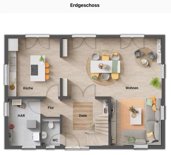 Immobilie in Bad Berneck im Fichtelgebirge - Modernes Town & Country Landhaus 142 – viel Platz, klare Grundrisse, zukunftssichere Technik - Bild 2
