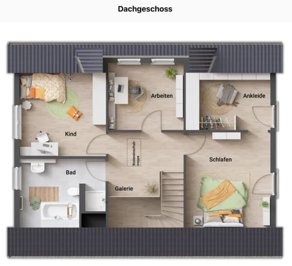 Immobilie in Bad Berneck im Fichtelgebirge - Modernes Town & Country Landhaus 142 – viel Platz, klare Grundrisse, zukunftssichere Technik - Bild 3