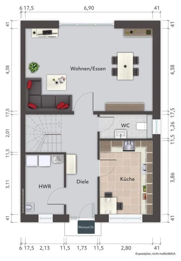 Immobilie in Viöl - Schönes Wohnhaus mit 5 Zimmern, Kamin, Sauna und Doppelgarage in Nähe des Ostseestrandes ! - Bild 1