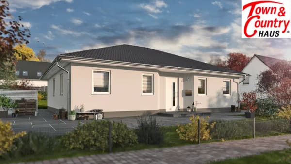 Immobilie in Pfarrweisach - Town & Country Winkelbungalow 108 – modernes Wohnen auf einer Ebene in Kraisdorf-Sand / Pfarrweisach - Bild 1