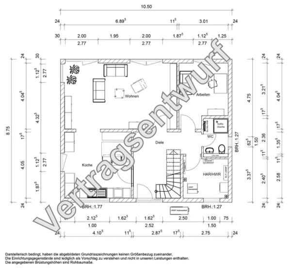 Immobilie in Pfarrweisach - Modernes Town & Country Stadthaus Flair 152 – 5 Zimmer, klare Architektur, zukunftssichere Technik in Kraisdorf-Sand bei Pfarrweisach - Bild 4