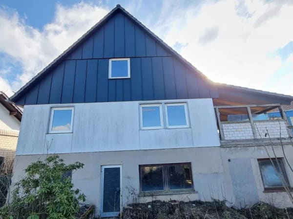 Immobilie in Gründau - 1 FH unterkellert mit neuem Dach, 768m² Grundstück, Doppelgarage, Fernblick, in bester Lage in Mittel-Gründau - Bild 4