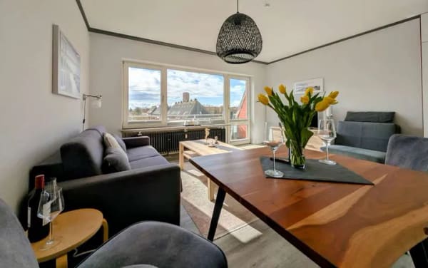 Immobilie in Borkum - Provisionsfrei für Käufer: Ferien-Wohnung mit Südwestbalkon - im Blick: Alter und Neuer Leuchtturm! - Bild 3