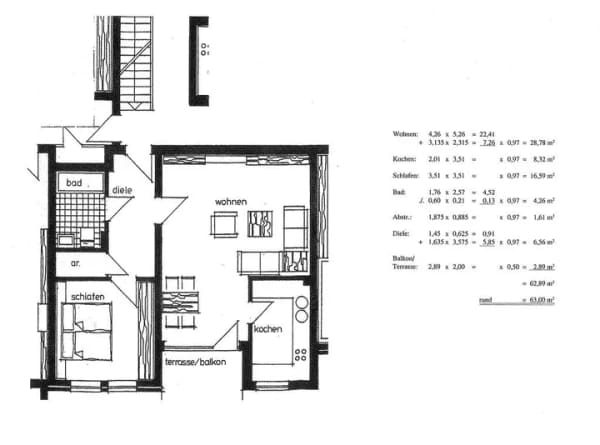 Immobilie in Müncheberg - vermietete  2-Zimmerwohnung in Müncheberg  + PKW-Stellplatz zu verkaufen - Bild 1