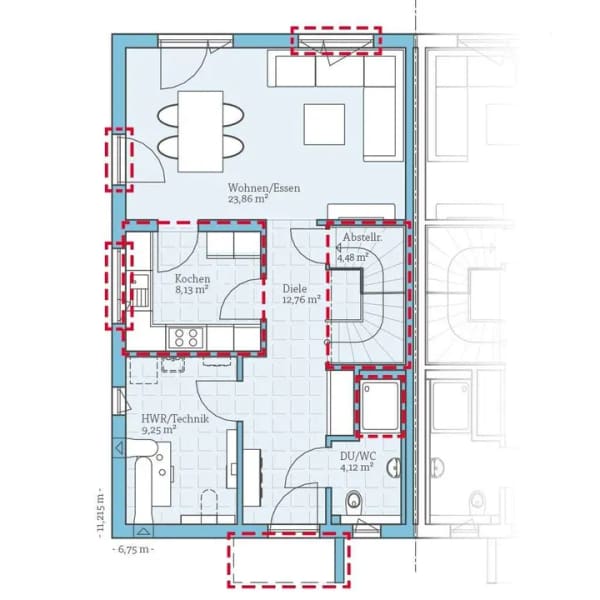 Immobilie in Mönchweiler - Hanse Haus Traumhaus - Modernes Wohnen im Herzen von Mönchweiler - Bild 2