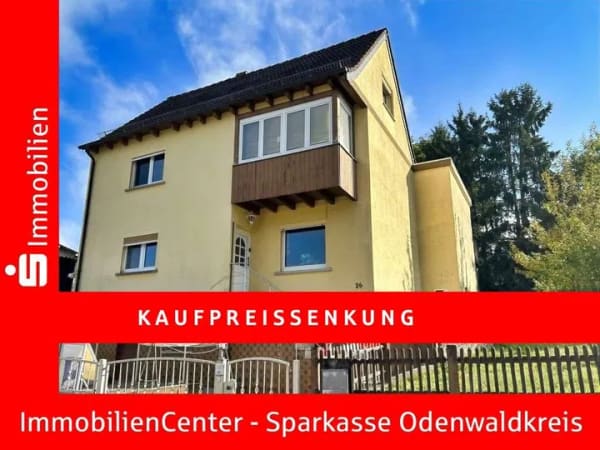 Immobilie in Oberzent - Sonnig gelegen und reichlich Platz in 2 großen Wohnungen - Bild 0