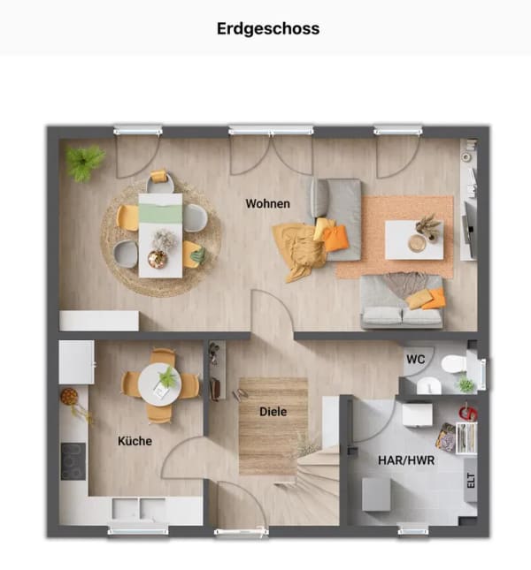 Immobilie in Hirschaid - Town & Country Flair 113 – modernes Familienhaus mit 5 Zimmern in Rothensand bei Hirschaid (Bamberg) - Bild 4