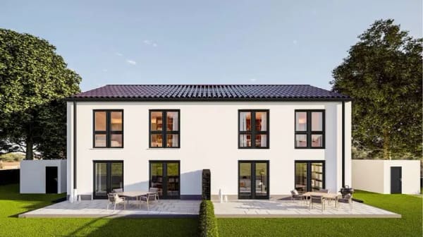 Immobilie in Hiltenfingen - neue Doppelhaushälfte (Haus F) KFW 55 in der Ortsmitte - Bild 0