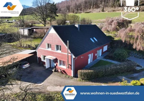Immobilie in Herscheid - |RESERVIERT| Idyllisches Wohnen im umgebauten Schwedenhaus – ideal als Dauerwohnsitz. - Bild 0