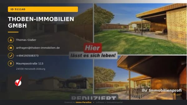 Immobilie in Alveslohe - !! VERKAUFT !! FRÜHLINGSANGEBOT *** BUNGALOW *** Wohnen / Leben auf einer Ebene ! - Bild 0
