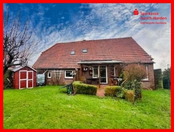 Immobilie in Hagermarsch - RESERVIERT! - Natur und Weite - Landarbeiterhaus mit Carport in Hagermarsch - Ostfriesische Nordseek - Bild 0