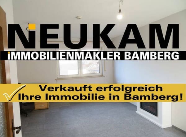 Immobilie in Bamberg - BAMBERG-NÄHE WUNDERBURG: 1-ZIMMER-WOHNUNG+SEP. KÜCHE MIT FENSTER+BAD MIT BADEWANNE FÜR 119.000,-EURO - Bild 0