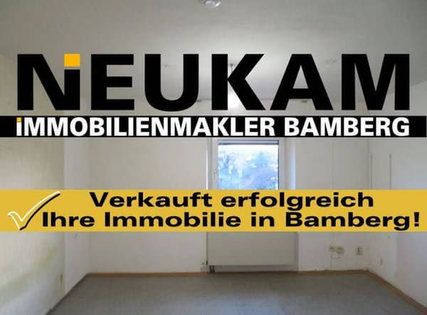 Immobilie in Bamberg - BAMBERG-NÄHE BAHNHOF: 3-ZIMMER-WOHNUNG(= SOFORT FREI!!) + BAD MIT FENSTER FÜR 149.000,-EURO - Bild 0