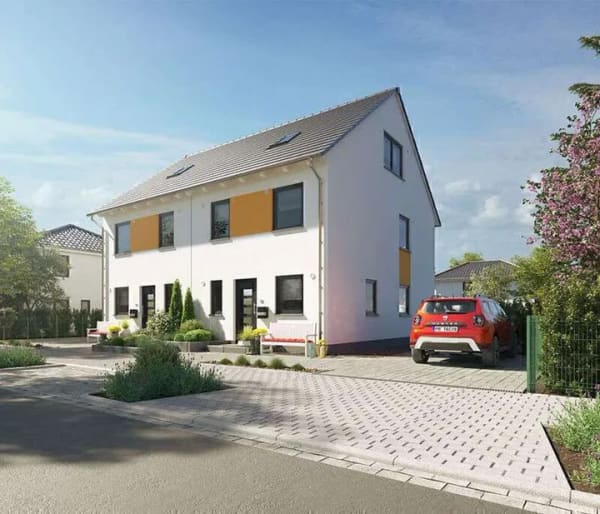 Immobilie in Beuren (Hochwald) - Doppelhaus, massiv gebaut, Preis inkl. Grundstück - Bild 1