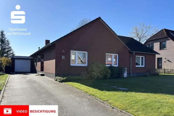 Immobilie in Stedesdorf - Gepflegter, ebenerdiger Bungalow vor den Toren von Esens - Bild 0