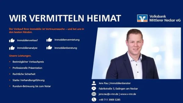 Immobilie in Eislingen/Fils - Platz für die ganze Familie mit großer Terrasse und Gartenmitbenutzung - Bild 1