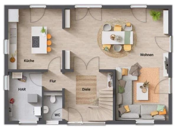 Immobilie in Hummeltal - MODERNES LANDHAUS mit familienfreundlichem Grundstück und schon alles dabei. Massiv gebaut. 158 m². Individuelle Planung. - Bild 2