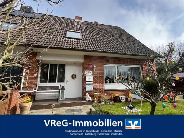 Immobilie in Bahrenfleth - Ankommen und wohlfühlen: Reihenendhaus in Kremperheide - Bild 0