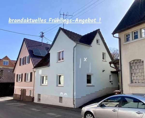 Immobilie in Aspach - *** kleines, aber sehr feines Einfamilienhaus mit Gärtchen ... und PKW-Stellplatz ! *** - Bild 0