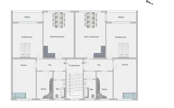 Immobilie in Kassel - Helle 3-Zimmer-Wohnung mit Balkon & Einbauküche in Kassel Mitte - Bild 2
