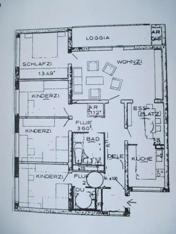 Immobilie in Bielefeld - 5 Zi.-Erdgeschoss ETW mit Balkon in Bielefeld-Baumheide - Bild 2
