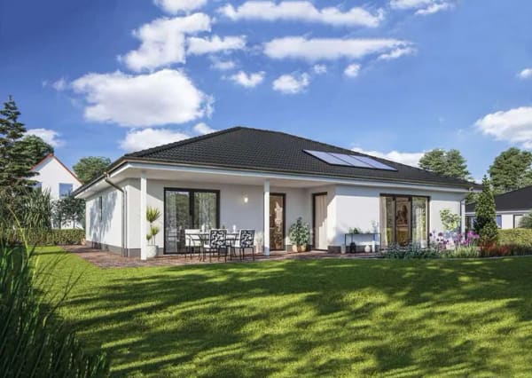 Immobilie in Schallodenbach - Winkelbungalow 128, Preis inkl. Grundstück, massiv gebaut - Bild 0