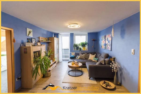 Immobilie in Betzigau - Charmante, lichtdurchflutete 4-Zi.-ETW mit Balkon und Garage in Betzigau - Bild 1
