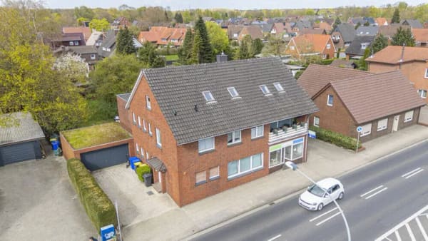 Immobilie in Meppen - Mehrparteienhaus mit 4 Wohneinheiten, Garage, Praxis &Erweiterungsmöglichkeit auf großem Grundstück! - Bild 1