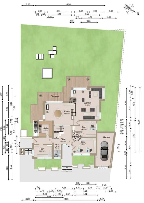 Immobilie in Emsdetten - Freistehendes Einfamilienhaus mit großzügigem Grundstück und Entwicklungspotenzial - Bild 2