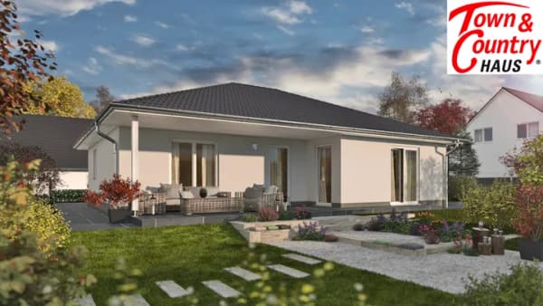 Immobilie in Zapfendorf - Town & Country Winkelbungalow 108 – modernes Wohnen auf einer Ebene in ZAPFENDORF bei Bamberg - Bild 0