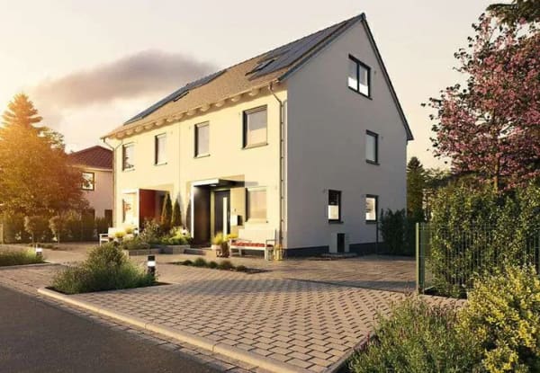 Immobilie in Steinbach am Donnersberg - Doppelhaus, massiv gebaut, Preis inkl. Grundstück - Bild 1