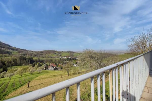 Immobilie in Lauf - Mehr Blick geht nicht – Ein-/Zweifamilienhaus mit Panorama übers Rheintal - Bild 1