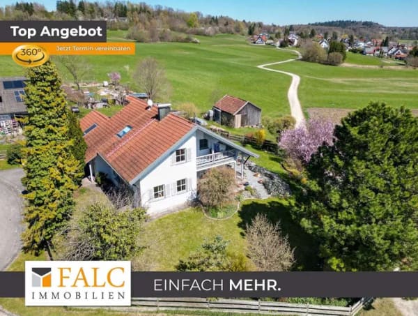 Immobilie in Kottgeisering - Exklusive Landhaus-Idylle mit unverbaubarem Blick ins Ampermoos - Bild 0