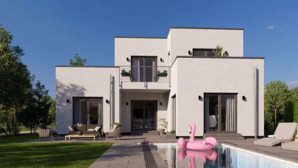 Immobilie in Weisenbach - Modernes Wohnen im Bauhausstil - Ihr individuell geplantes Fertighaus Highline 1 - Bild 2