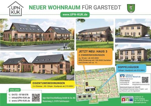 Immobilie in Garstedt - Doppelhaushälfte Neubau 26 a C - Bild 2