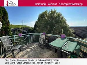 Immobilie in Geisenheim - Tolle 3 ZKB-Eigentumswohnung mit Balkon und schönem Fernblick - Bild 0