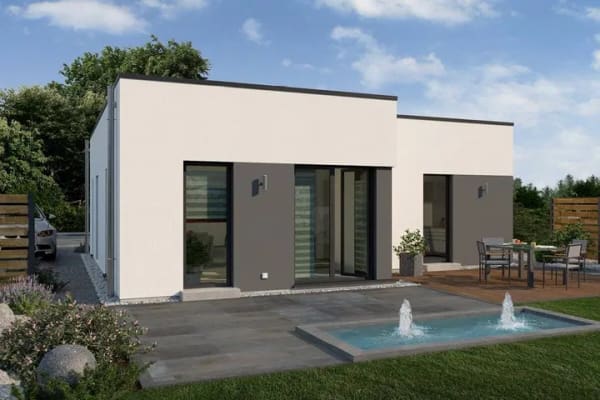 Immobilie in Berschweiler bei Baumholder - Erleben Sie zeitgemäßes Wohnen im Fertighaus-Bungalow Lifetime 1 - Bild 0