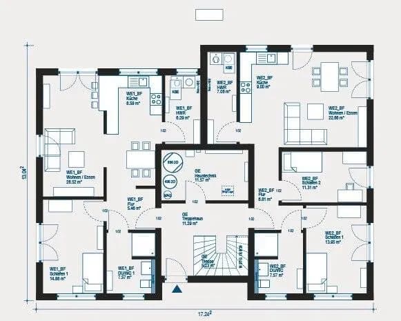 Immobilie in Heinzenhausen - Moderne Mehrfamilienhaus-Architektur: Apartment 2 mit flexiblen Wohnkonzepten - Bild 2