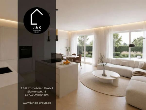 Immobilie in Plankstadt - Exklusive 3-Zimmer-Neubauwohnung mit Balkon – energieeffizient nach KfW 40 QNG - Bild 0