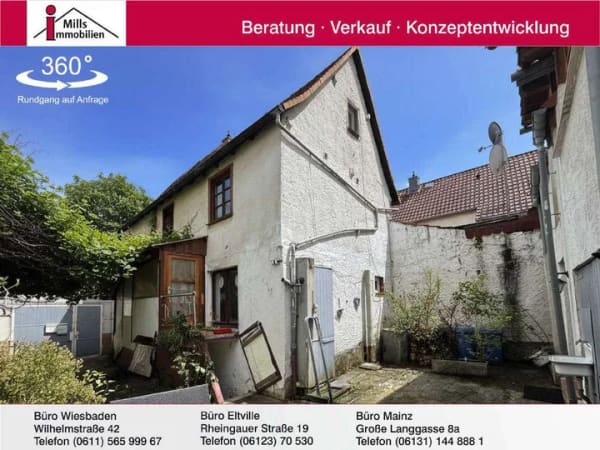 Immobilie in Flörsheim - Perfekte Alternative zu einer Eigentumswohnung: Hübsches Einfamilienhaus + weitere Wohnung - Bild 0