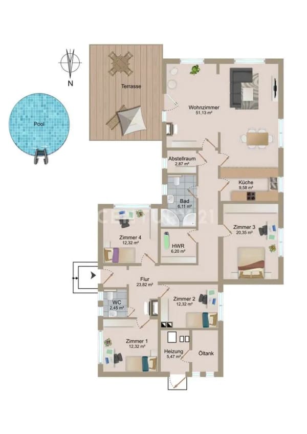 Immobilie in Axstedt - Großer Bungalow in Axstedt - Passt für jeden - Bild 2